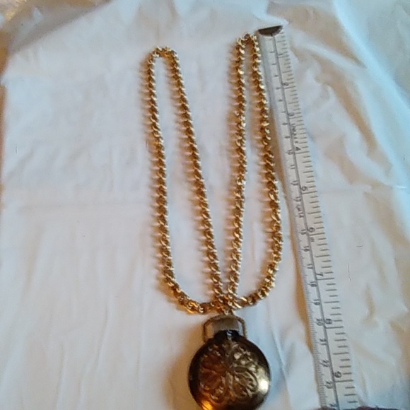 This is 32" inch long Perfume Bottle Pendant Necklace - Picture 5 of 8